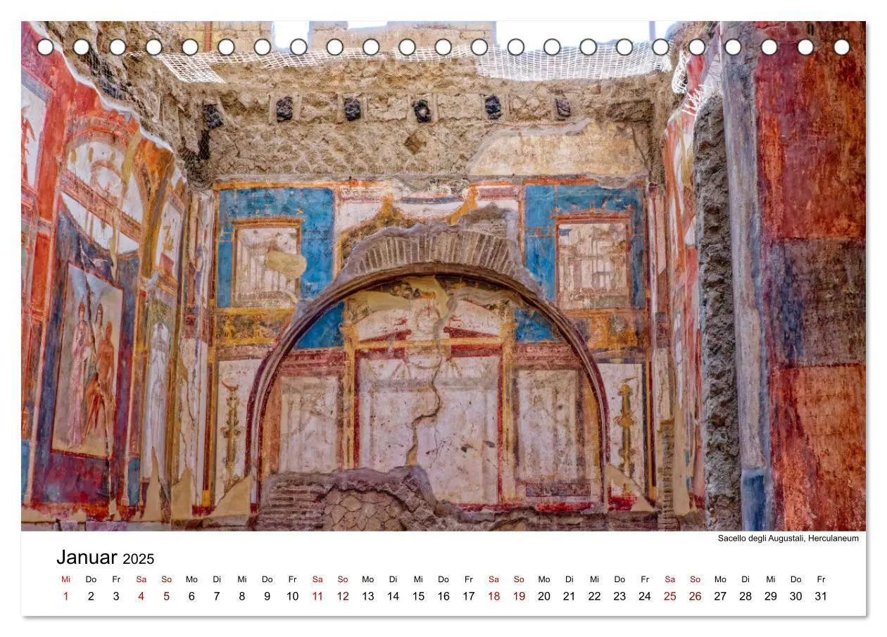Bild: 9783383901416 | Historisches am Golf von Neapel (Tischkalender 2025 DIN A5 quer),...