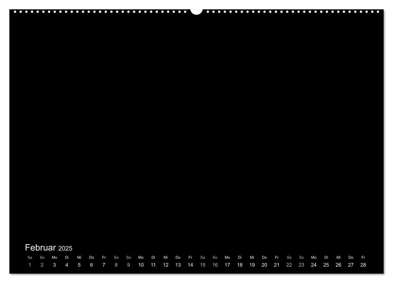Bild: 9783435231416 | Bastelkalender: DIY Kreativ-Kalender -schwarz- (Wandkalender 2025...