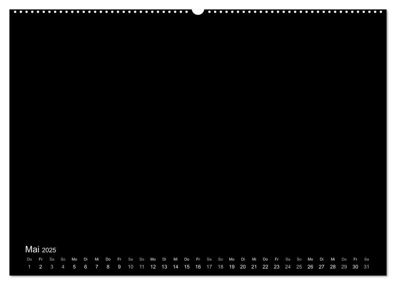 Bild: 9783435231416 | Bastelkalender: DIY Kreativ-Kalender -schwarz- (Wandkalender 2025...