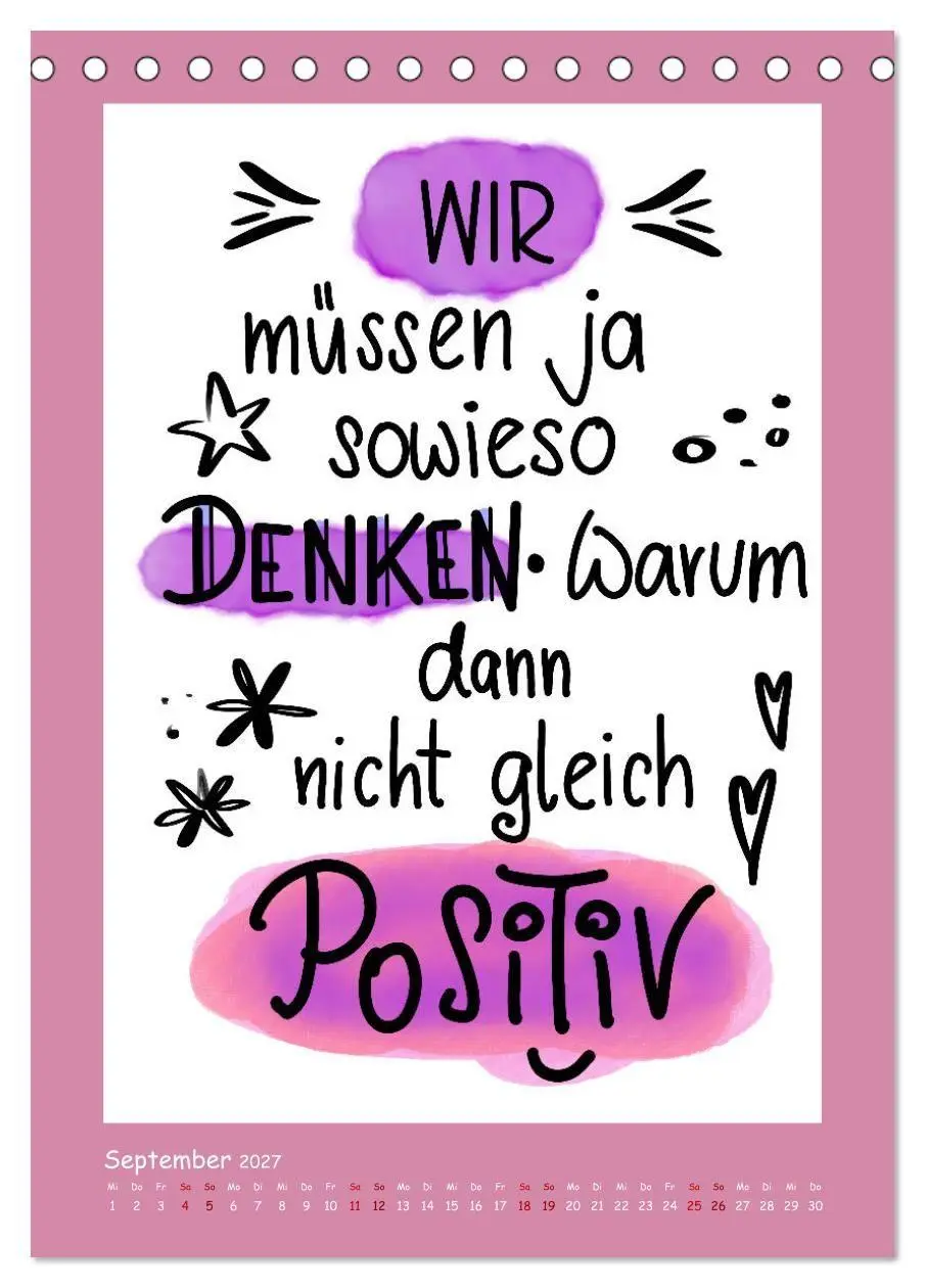 Bild: 9783569121416 | Nachgedacht-Sprüche und Zitate (Tischkalender 2027 DIN A5 hoch),...