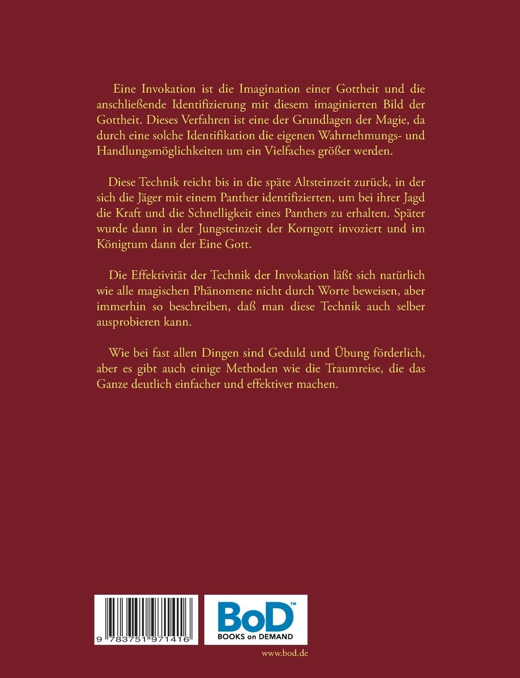 Rückseite: 9783751971416 | Invokationen für Anfänger | Harry Eilenstein | Taschenbuch | 52 S.