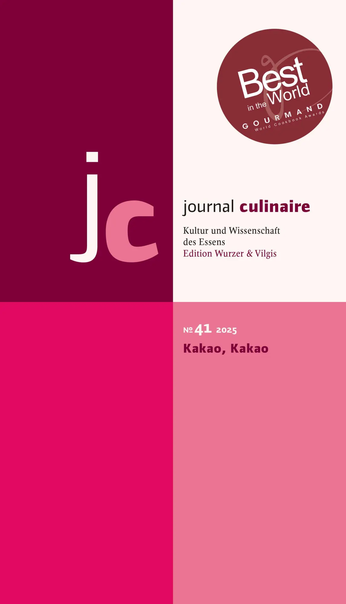 Cover: 9783941121416 | journal culinaire. Kultur und Wissenschaft des Essens | Wurzer-Berger