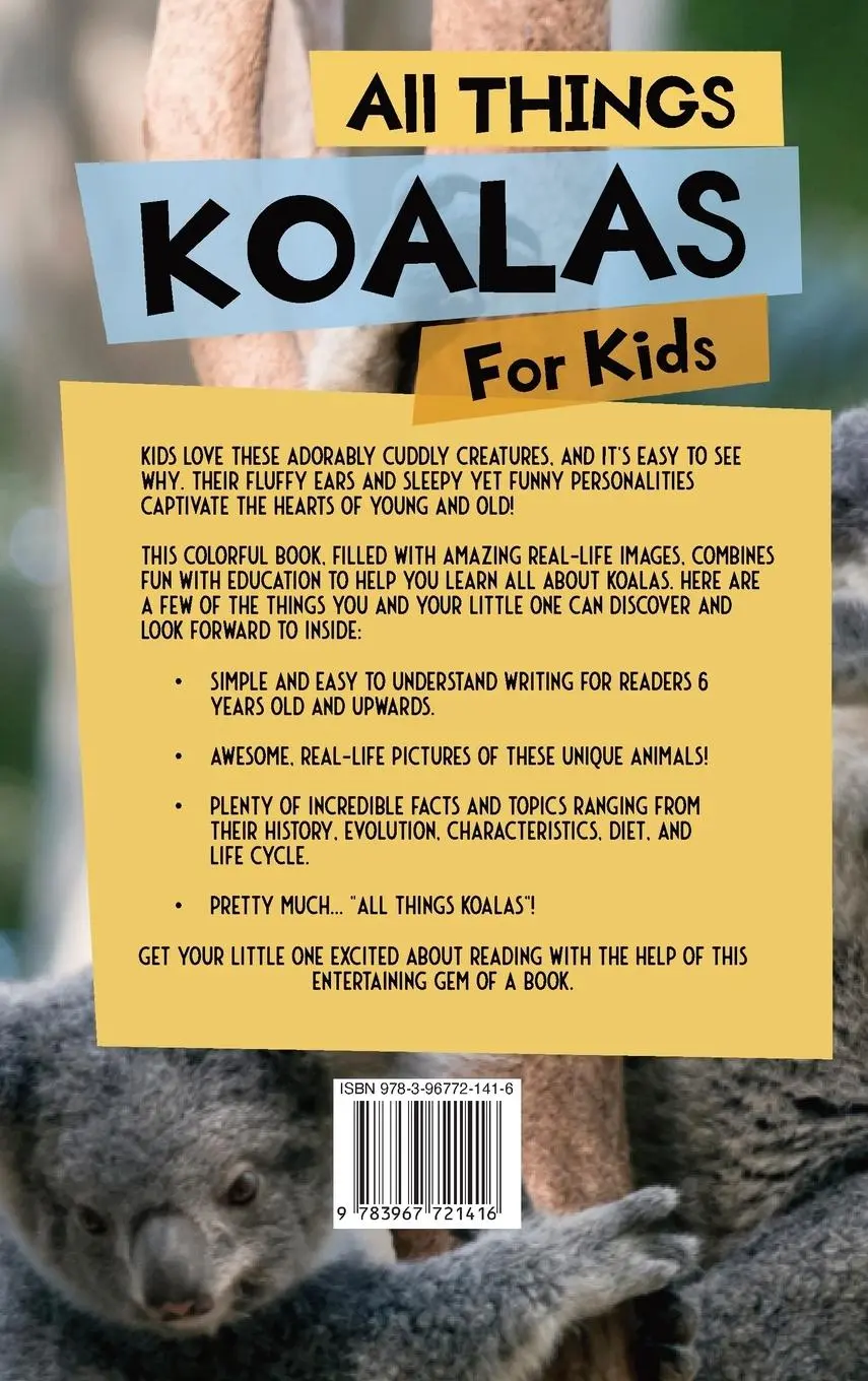 Rückseite: 9783967721416 | All Things Koalas For Kids | Animal Reads | Buch | Gebunden | Englisch