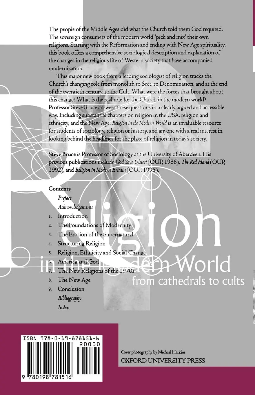 Rückseite: 9780198781516 | Religion in the Modern World | From Cathedrals to Cults | Steve Bruce