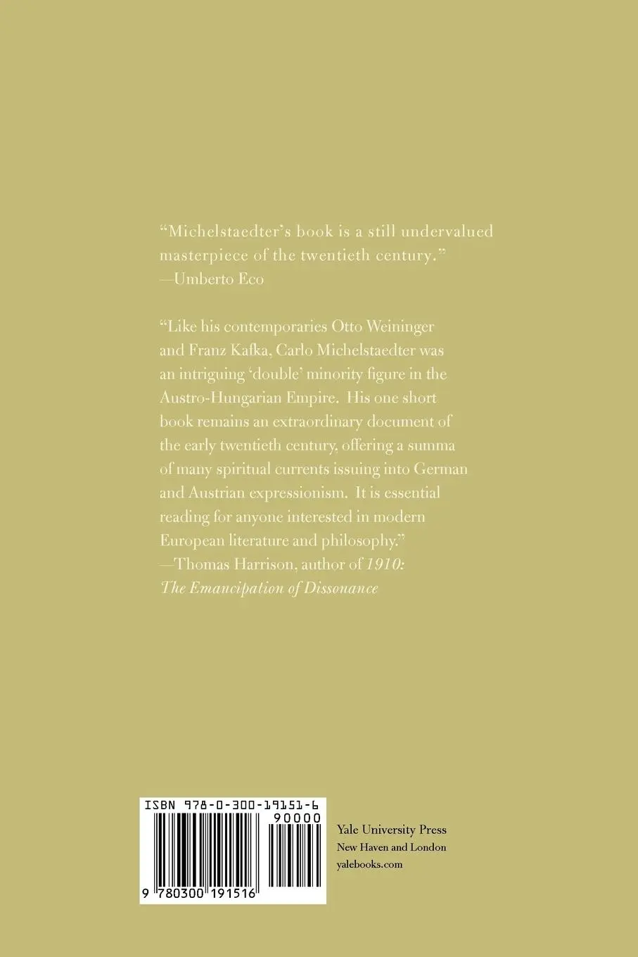 Rückseite: 9780300191516 | Persuasion and Rhetoric | Carlo Michelstaedter | Taschenbuch | 2004