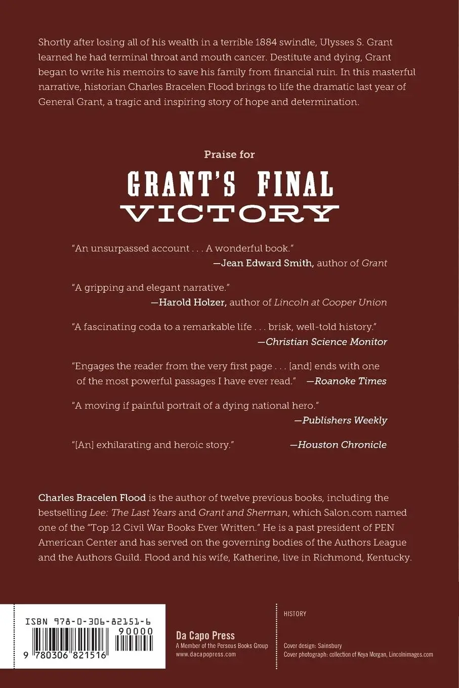 Rückseite: 9780306821516 | Grant's Final Victory | Ulysses S. Grant's Heroic Last Year | Flood