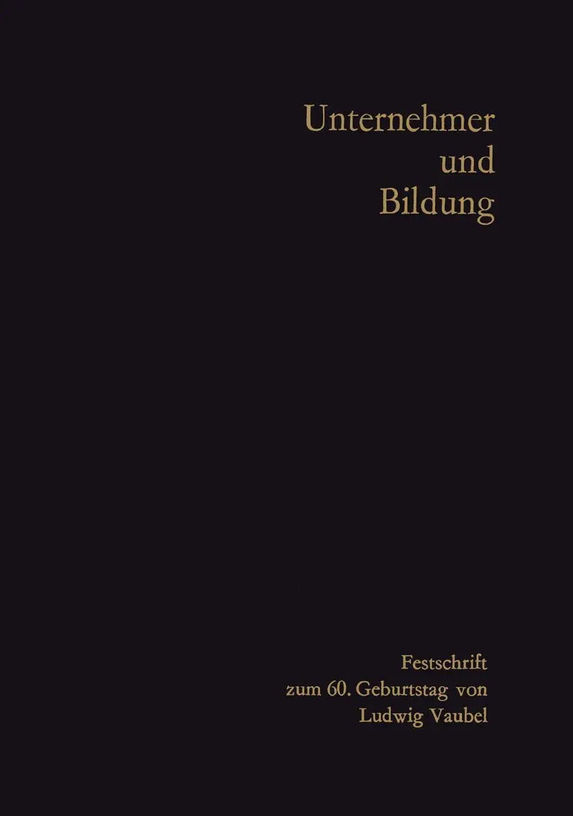 Cover: 9783322981516 | Unternehmer und Bildung | Hans-Hermann Groothoff (u. a.) | Taschenbuch