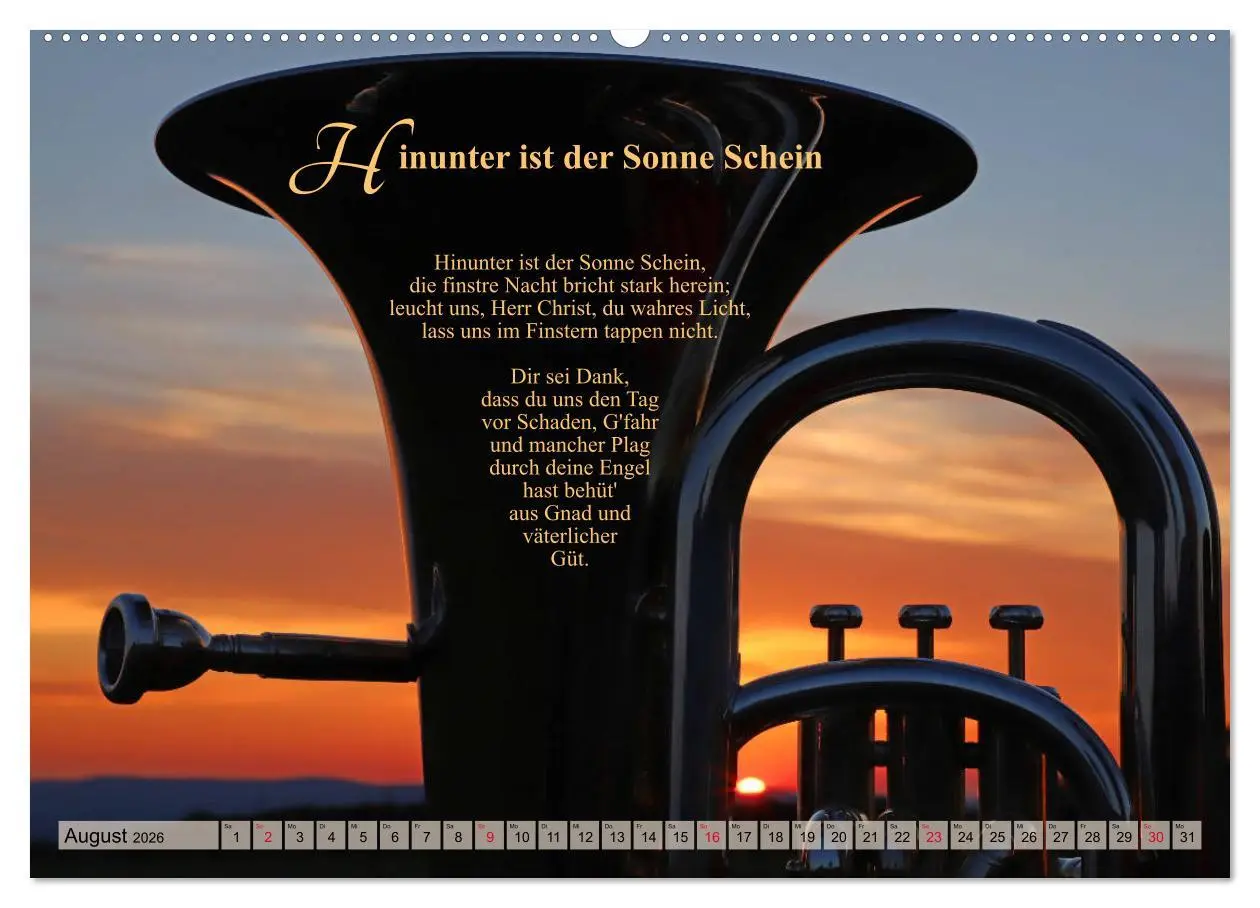 Bild: 9783457791516 | Lieder für Blechbläser (Wandkalender 2026 DIN A2 quer), CALVENDO...