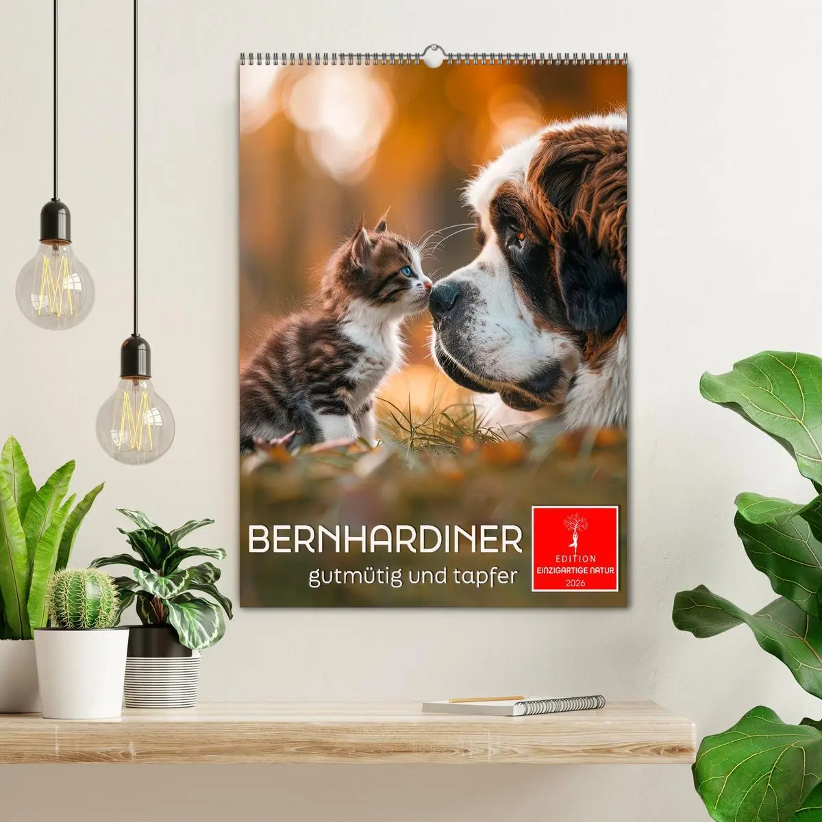 Bild: 9783516261516 | Bernhardiner - gutmütig und tapfer (Wandkalender 2026 DIN A2 hoch),...