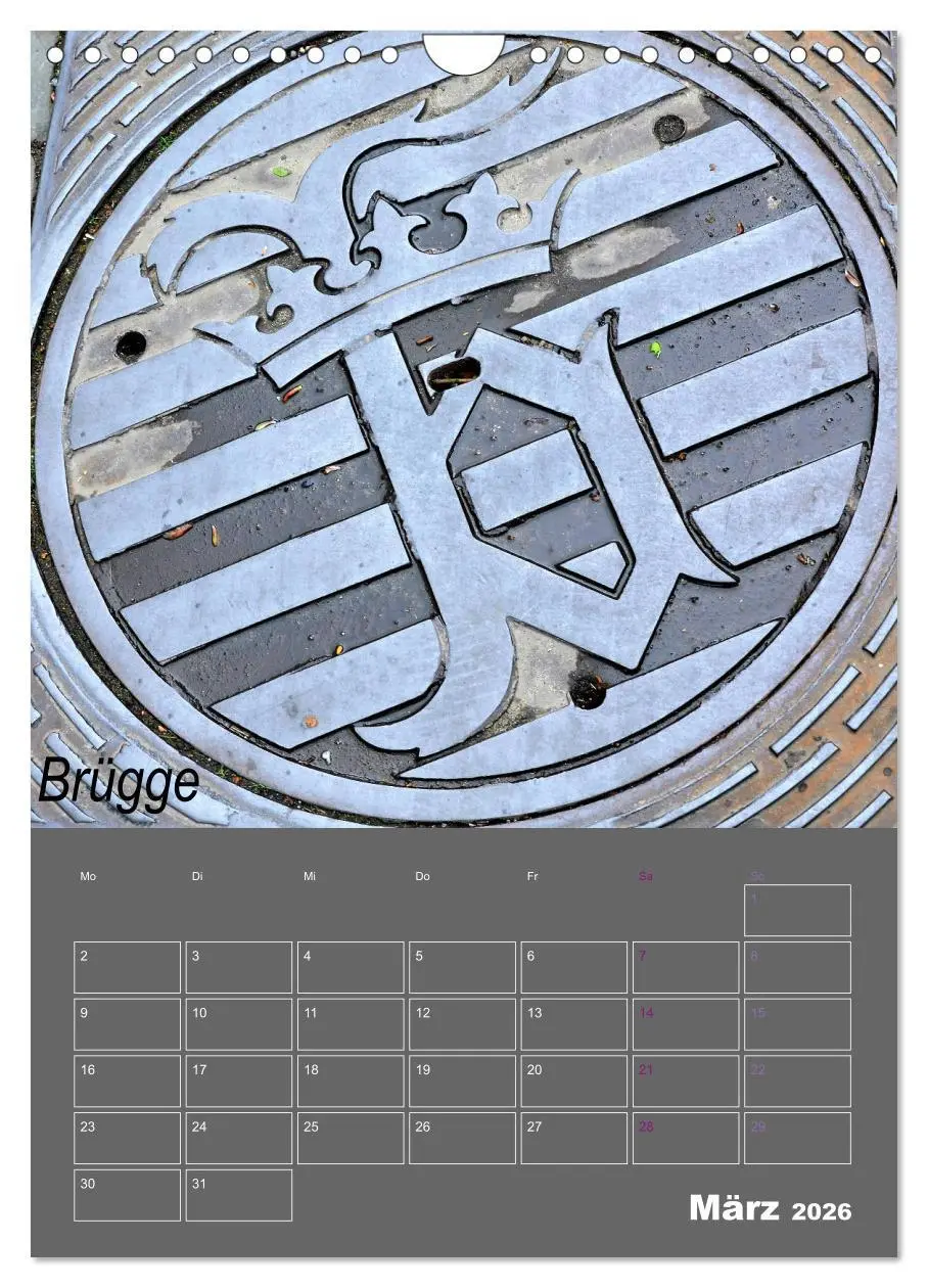 Bild: 9783516401516 | Faszination Kanaldeckel (Wandkalender 2026 DIN A4 hoch), CALVENDO...