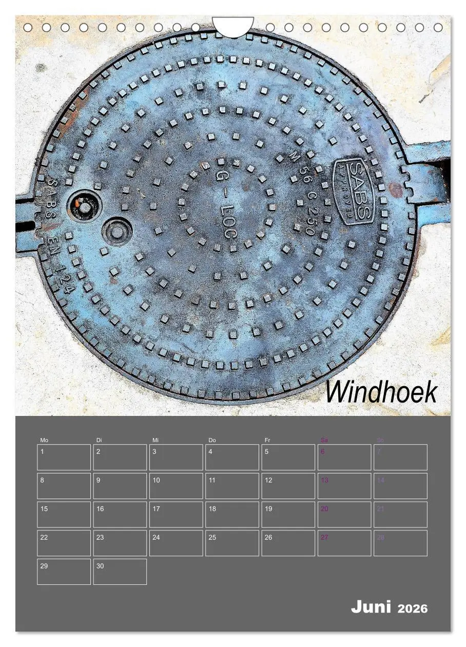 Bild: 9783516401516 | Faszination Kanaldeckel (Wandkalender 2026 DIN A4 hoch), CALVENDO...