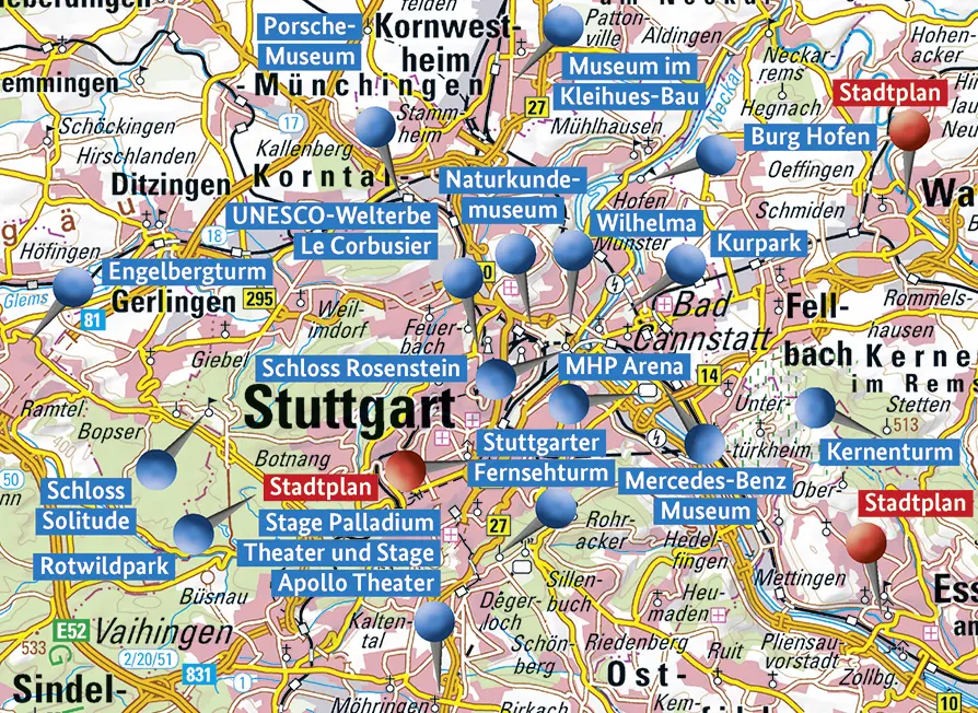Bild: 9783864821516 | Metropolregion Stuttgart | Geodäsie | (Land-)Karte | Deutsch | 2026