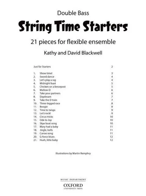 Cover: 9780193411616 | String Time Starters Double Bass | Kathy Blackwell | Taschenbuch