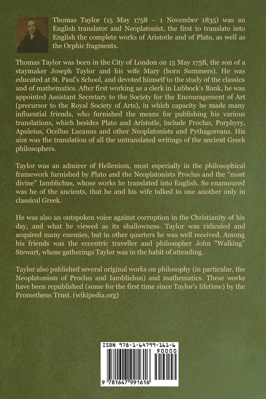 Rückseite: 9781647991616 | Introduction to the Philosophy and Writings of Plato | Thomas Taylor