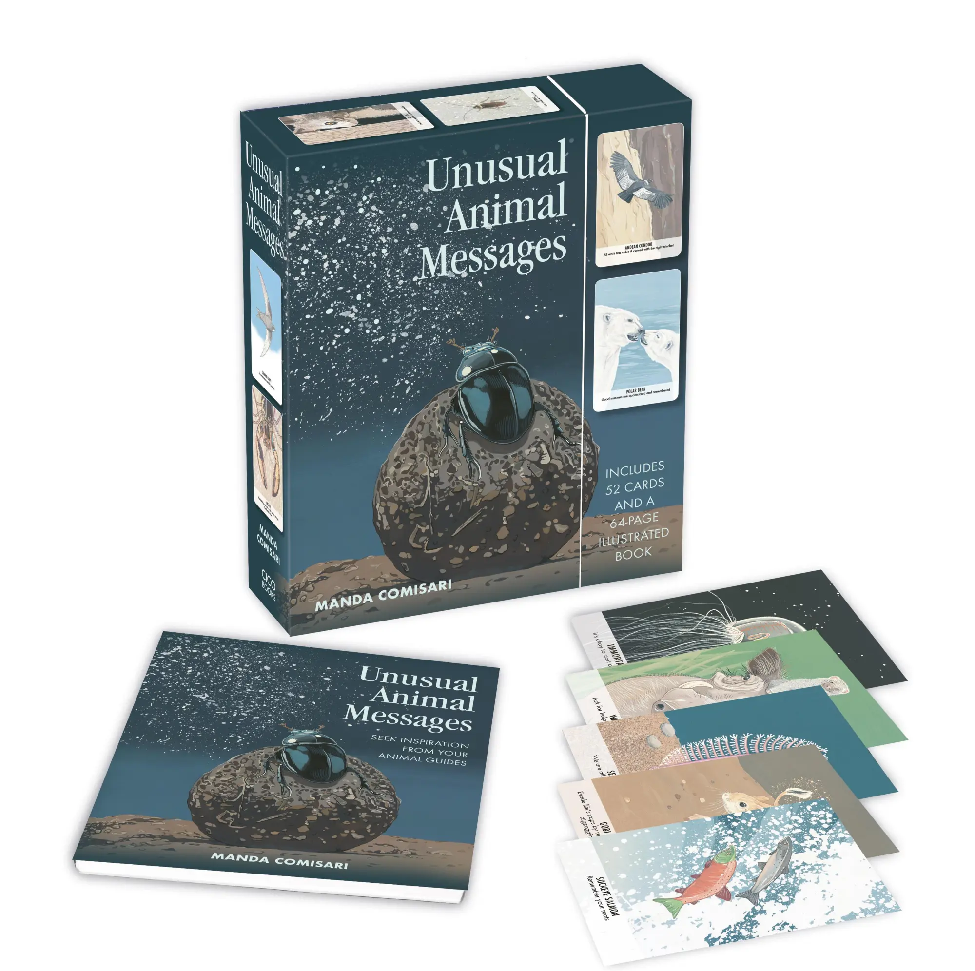 Cover: 9781800651616 | Unusual Animal Messages Oracle Deck | Manda Comisari | Taschenbuch