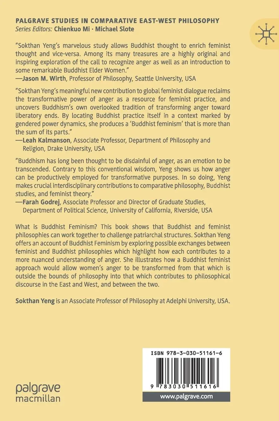 Rückseite: 9783030511616 | Buddhist Feminism | Transforming Anger against Patriarchy | Yeng | xii