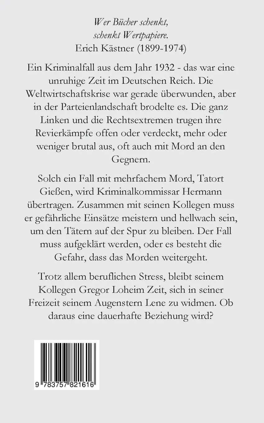 Rückseite: 9783757821616 | Die Mörderkate | Gerhard Pflanz | Taschenbuch | 212 S. | Deutsch