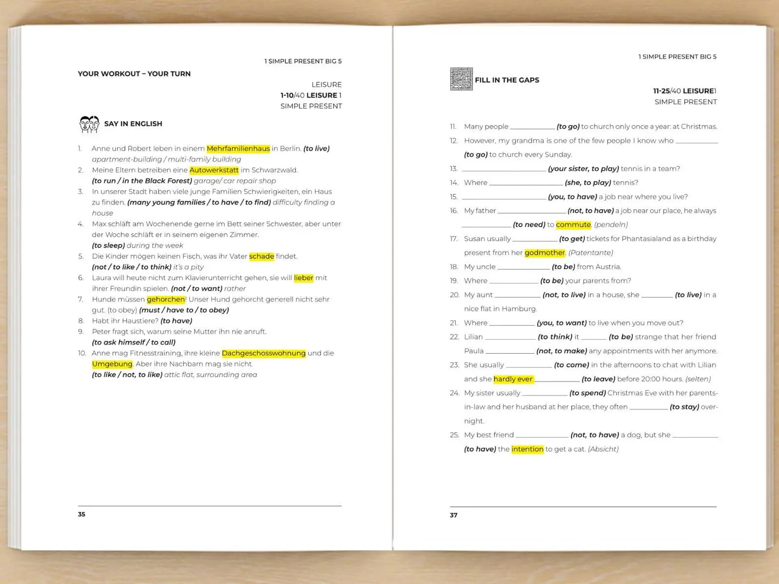 Bild: 9783985381616 | Englische Grammatik richtig anwenden - Teil 1: Englische Zeiten in...