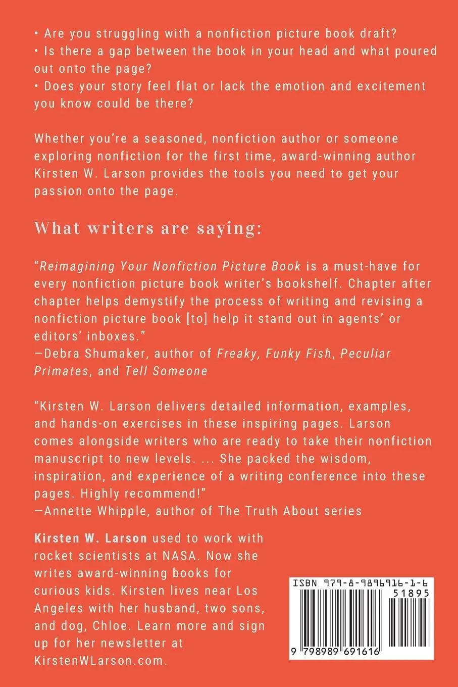 Rückseite: 9798989691616 | Reimagining Your Nonfiction Picture Book | Kirsten W. Larson | Buch Rückseite: 9798989691616 | Reimagining Your Nonfiction Picture Book | Kirsten W. Larson | Buch