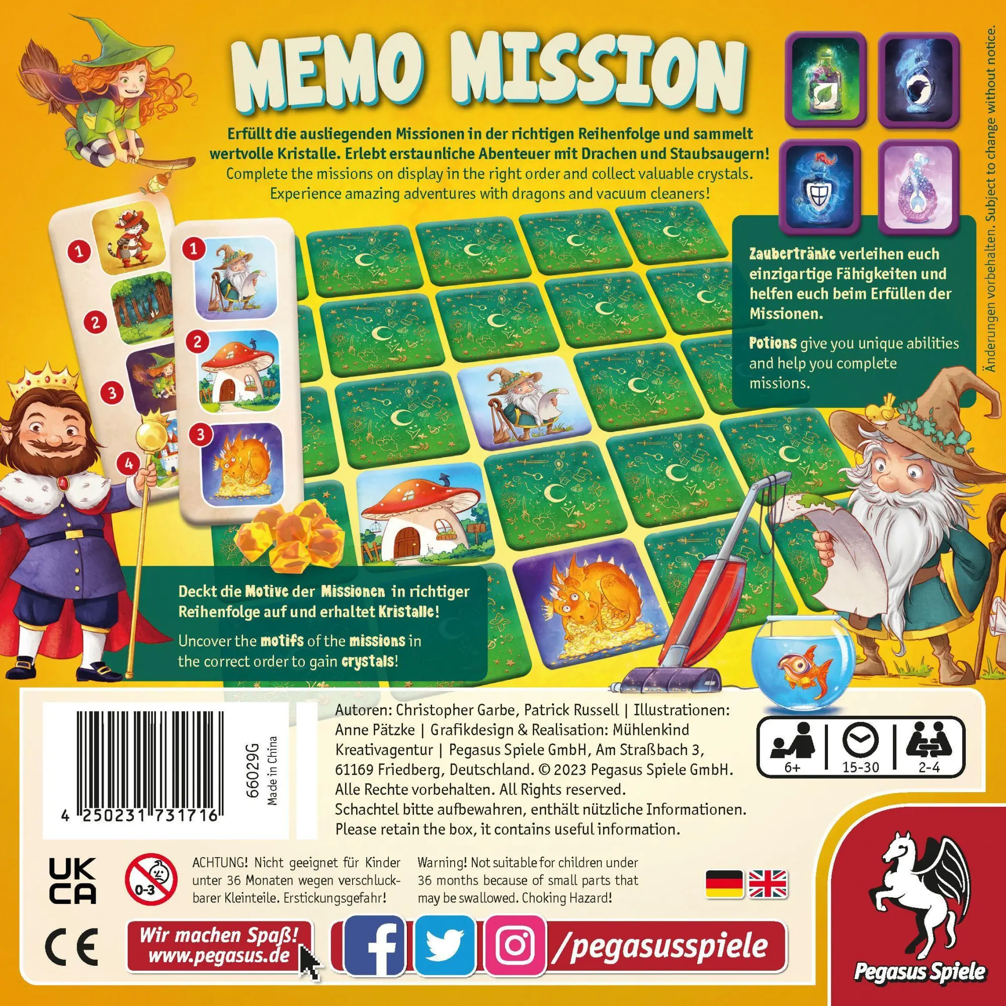 Bild: 4250231731716 | Memo Mission | Patrick Russell | Spiel | Brettspiel | 66029G | Deutsch