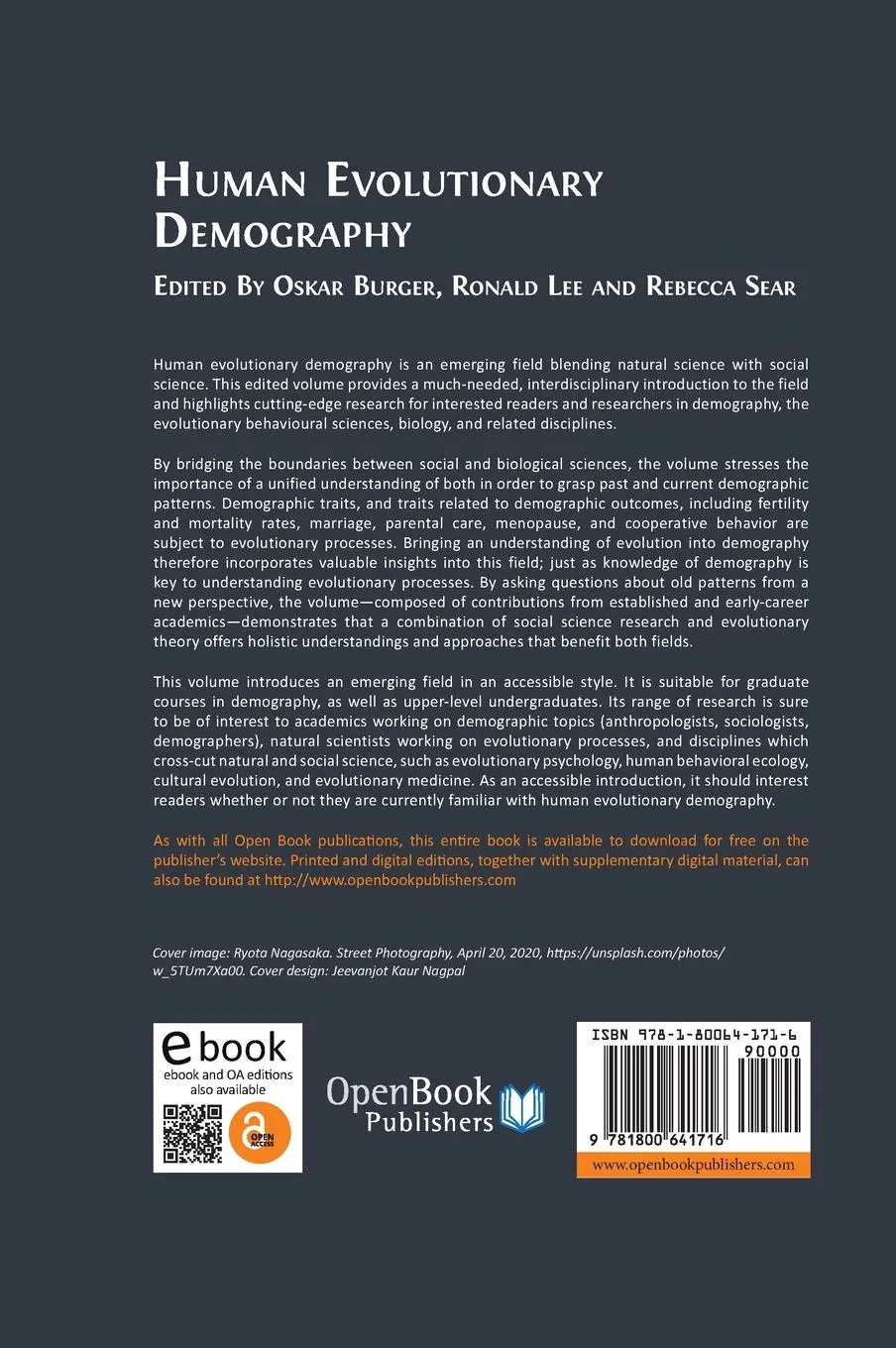 Rückseite: 9781800641716 | Human Evolutionary Demography | Oskar Burger (u. a.) | Buch | Englisch