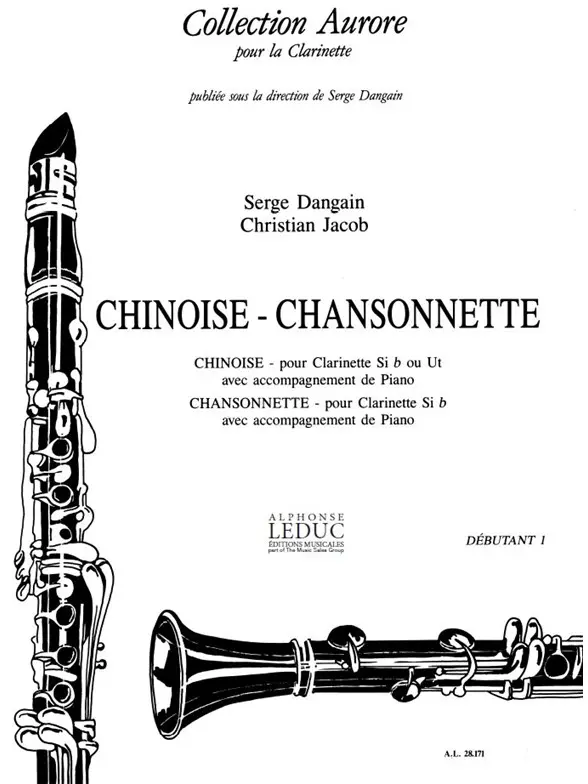 Cover: 9790046281716 | Chinoise-Chansonnette | Clarinette Sib Et Piano - Collection Aurore