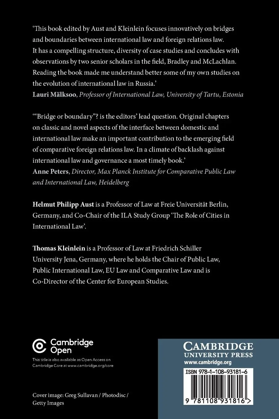 Rückseite: 9781108931816 | Encounters between Foreign Relations Law and International Law | Buch