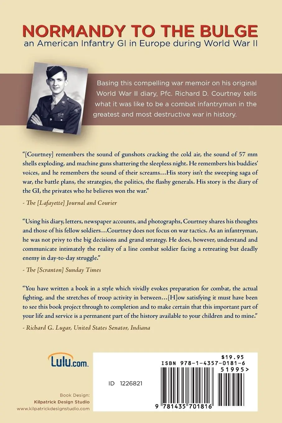 Rückseite: 9781435701816 | Normandy to the Bulge | Pfc Richard D. Courtney | Taschenbuch | 2007