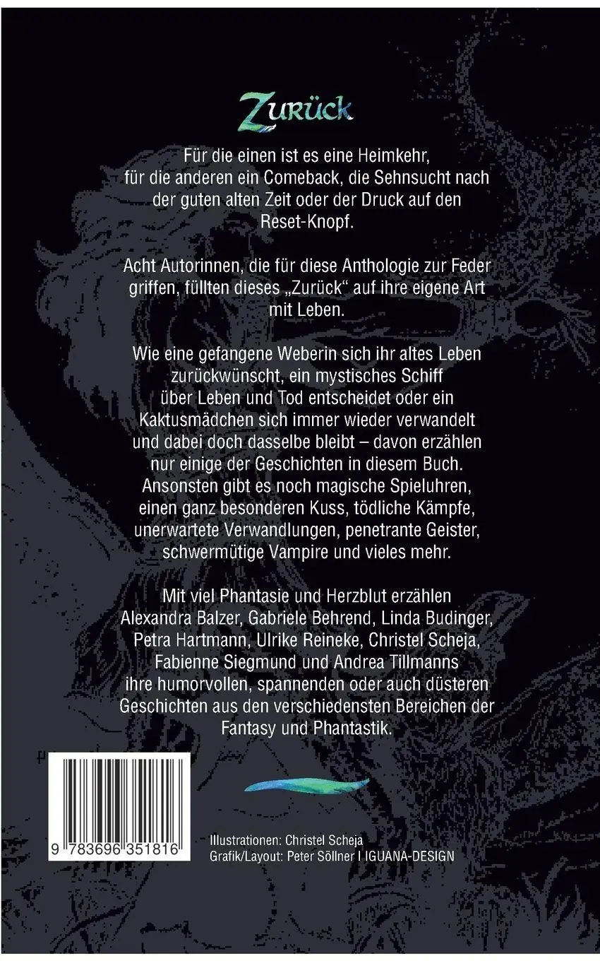 Rückseite: 9783696351816 | Zurück | Phantastische Geschichten | Petra Hartmann (u. a.) | Buch