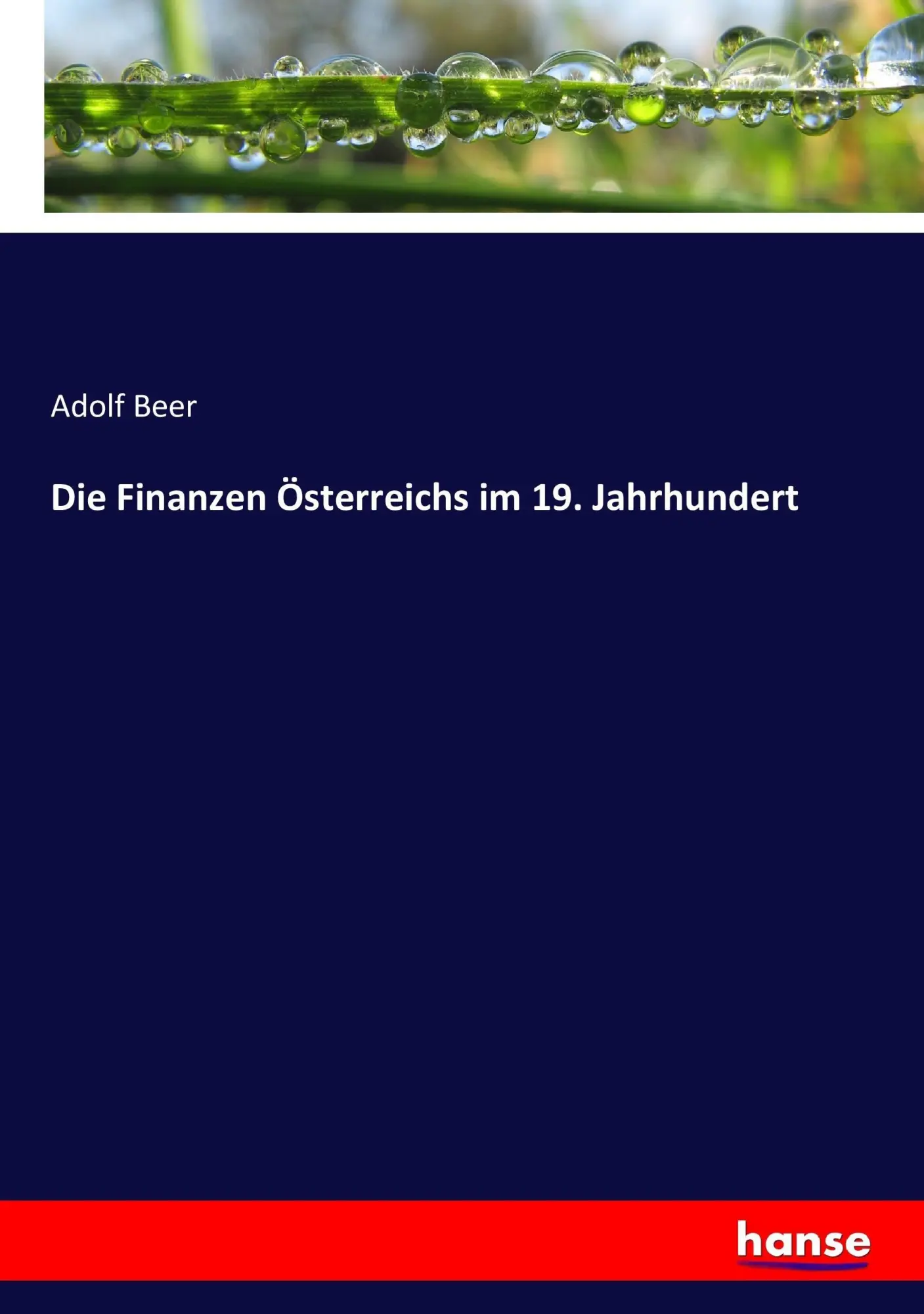 Cover: 9783743631816 | Die Finanzen Österreichs im 19. Jahrhundert | Adolf Beer | Taschenbuch
