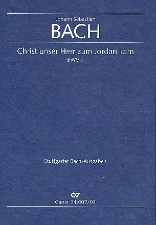 Cover: 9790007041816 | Christ unser Herr zum Jordan kam (Klavierauszug) | Bach | Buch | 44 S.