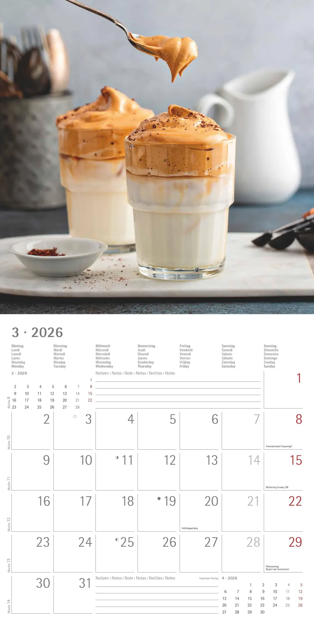 Bild: 4069095001916 | Kaffeegenuss 2026 - Broschürenkalender 30x30 cm (30x60 geöffnet) -...