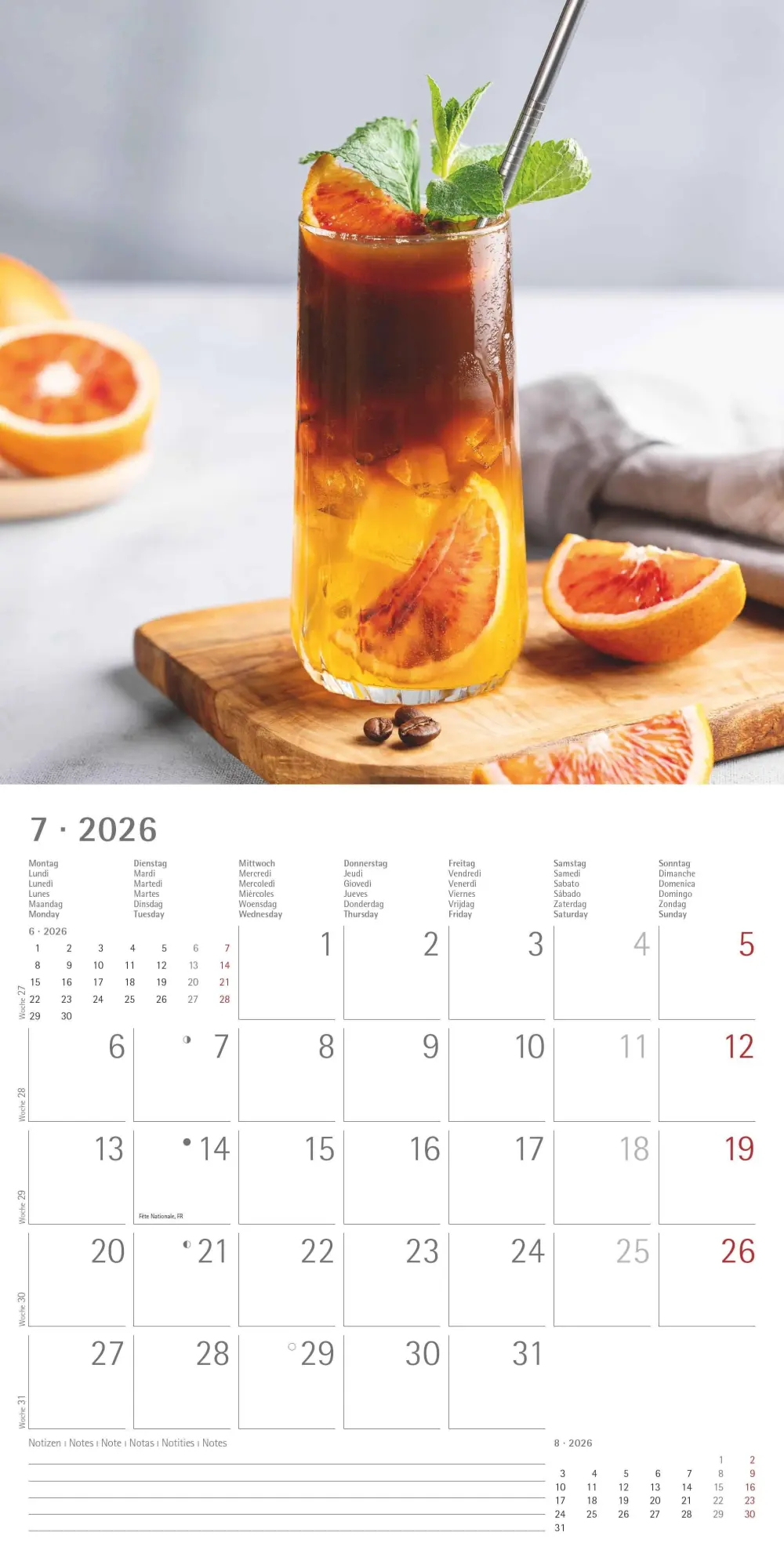 Bild: 4069095001916 | Kaffeegenuss 2026 - Broschürenkalender 30x30 cm (30x60 geöffnet) -...