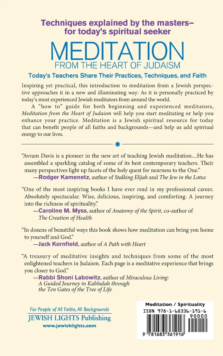 Rückseite: 9781683361916 | Meditation from the Heart of Judaism | Avram Davis | Buch | Englisch