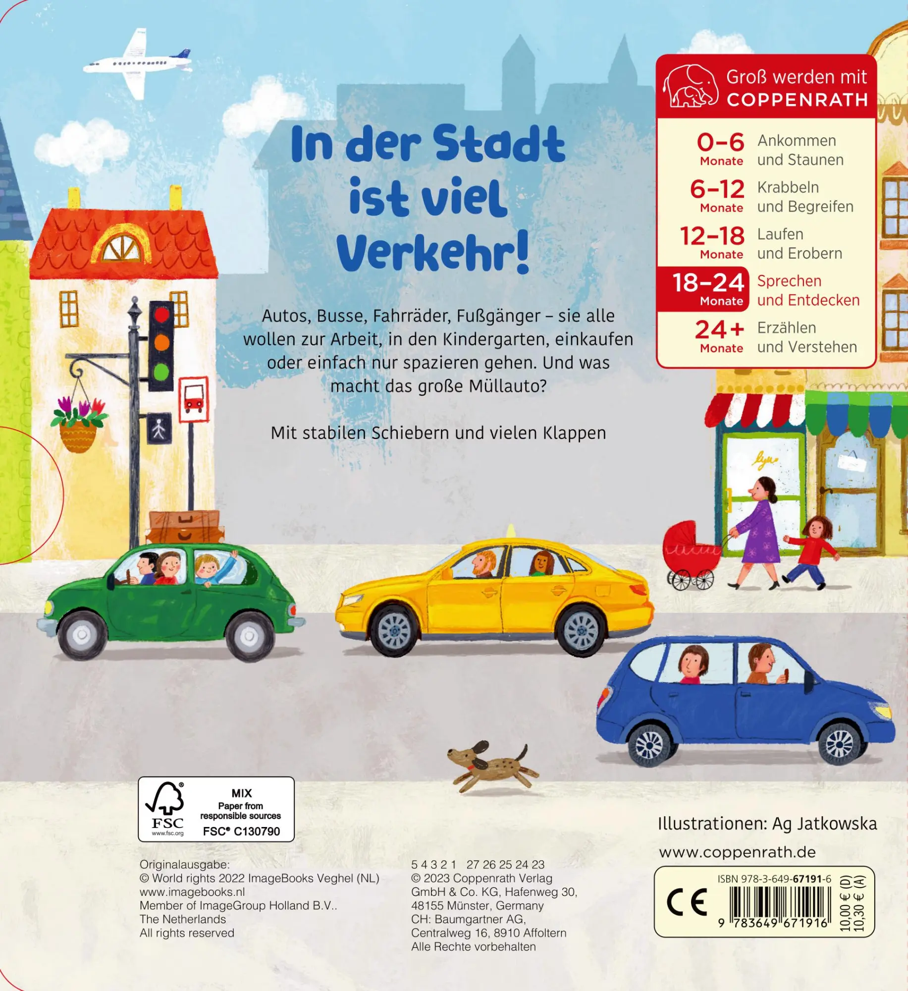 Rückseite: 9783649671916 | Klapp mal! Schieb mal!: In der Stadt | Ag Jatkowska | Buch | 12 S.