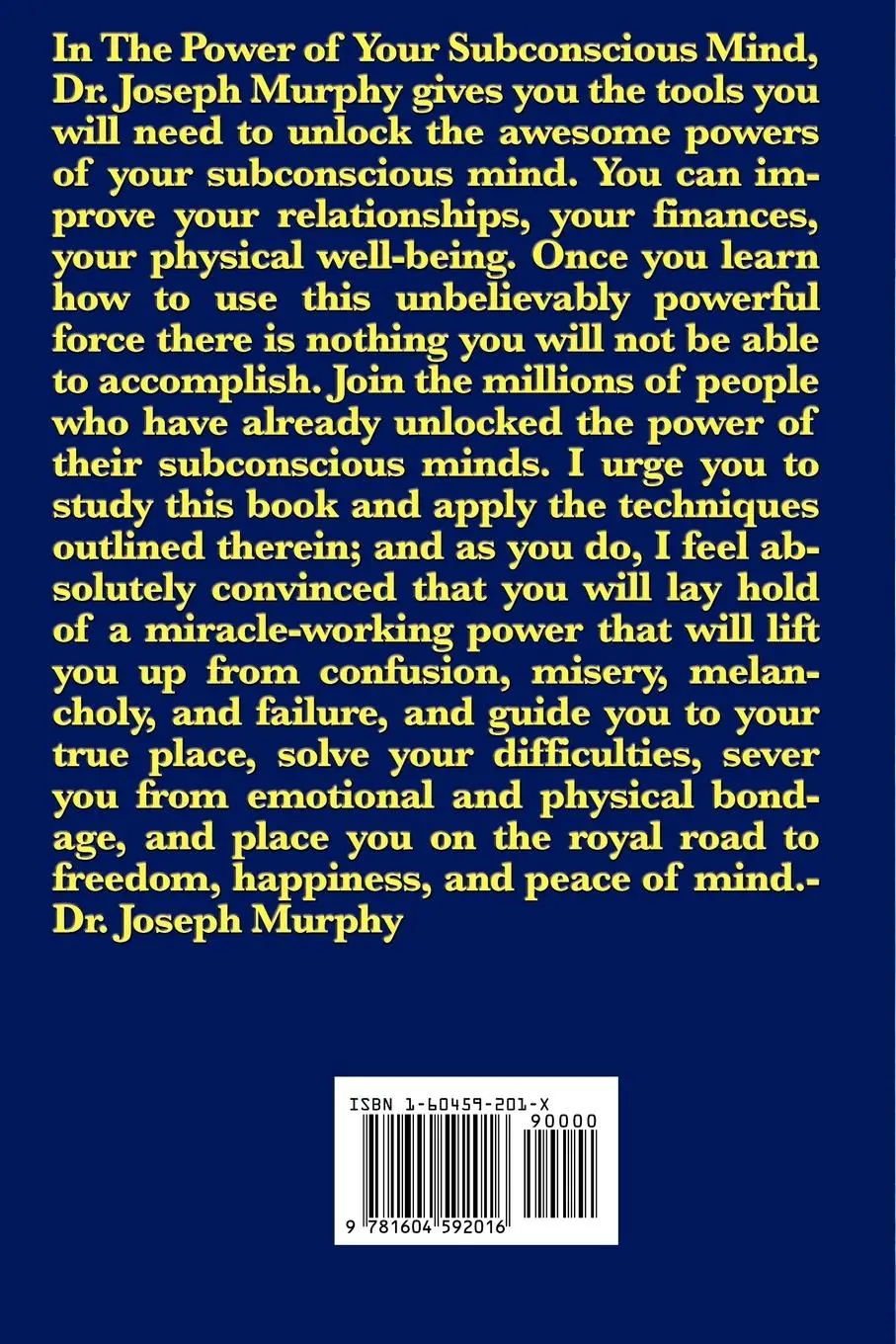 Rückseite: 9781604592016 | The Power of Your Subconscious Mind | Joseph Murphy | Taschenbuch