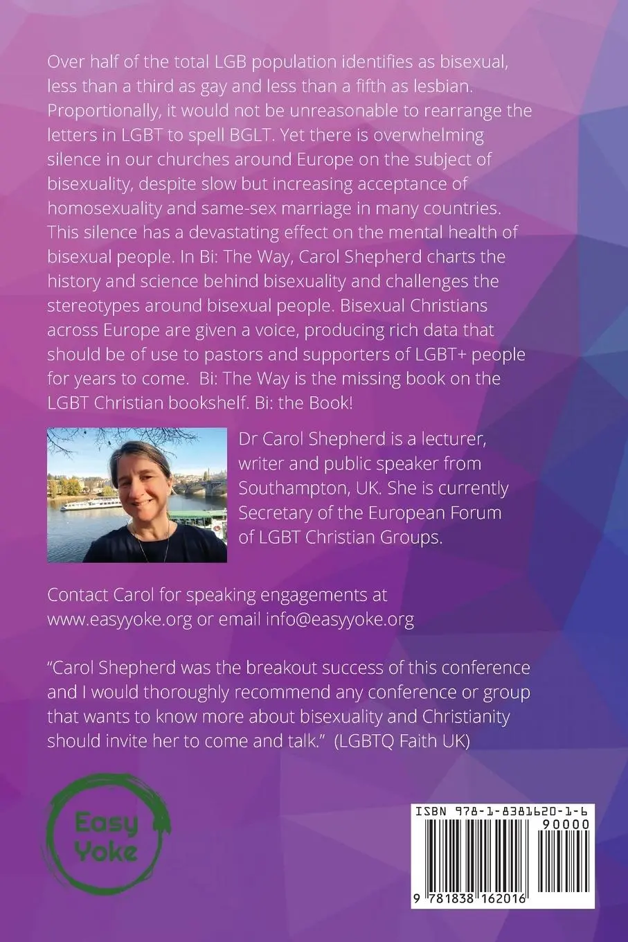 Rückseite: 9781838162016 | Bi the Way | Pastoring Bisexual Christians in Europe | Shepherd | Buch