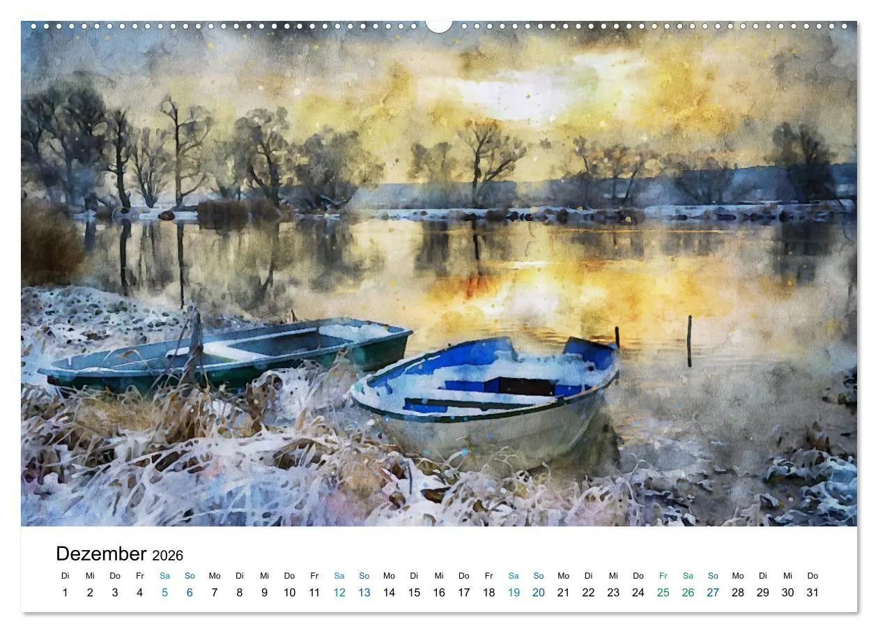 Bild: 9783457712016 | Havelland in Aquarell (Wandkalender 2026 DIN A2 quer), CALVENDO...