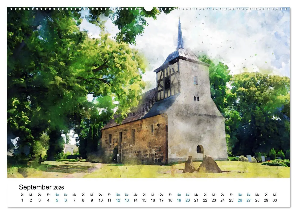 Bild: 9783457712016 | Havelland in Aquarell (Wandkalender 2026 DIN A2 quer), CALVENDO...