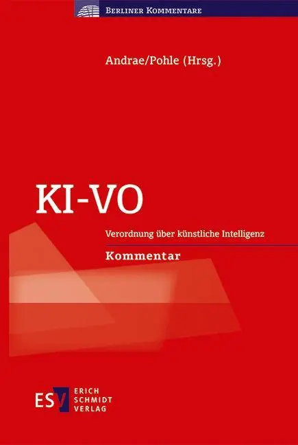 Cover: 9783503242016 | KI-VO | Verordnung über künstliche Intelligenz - - - - Kommentar