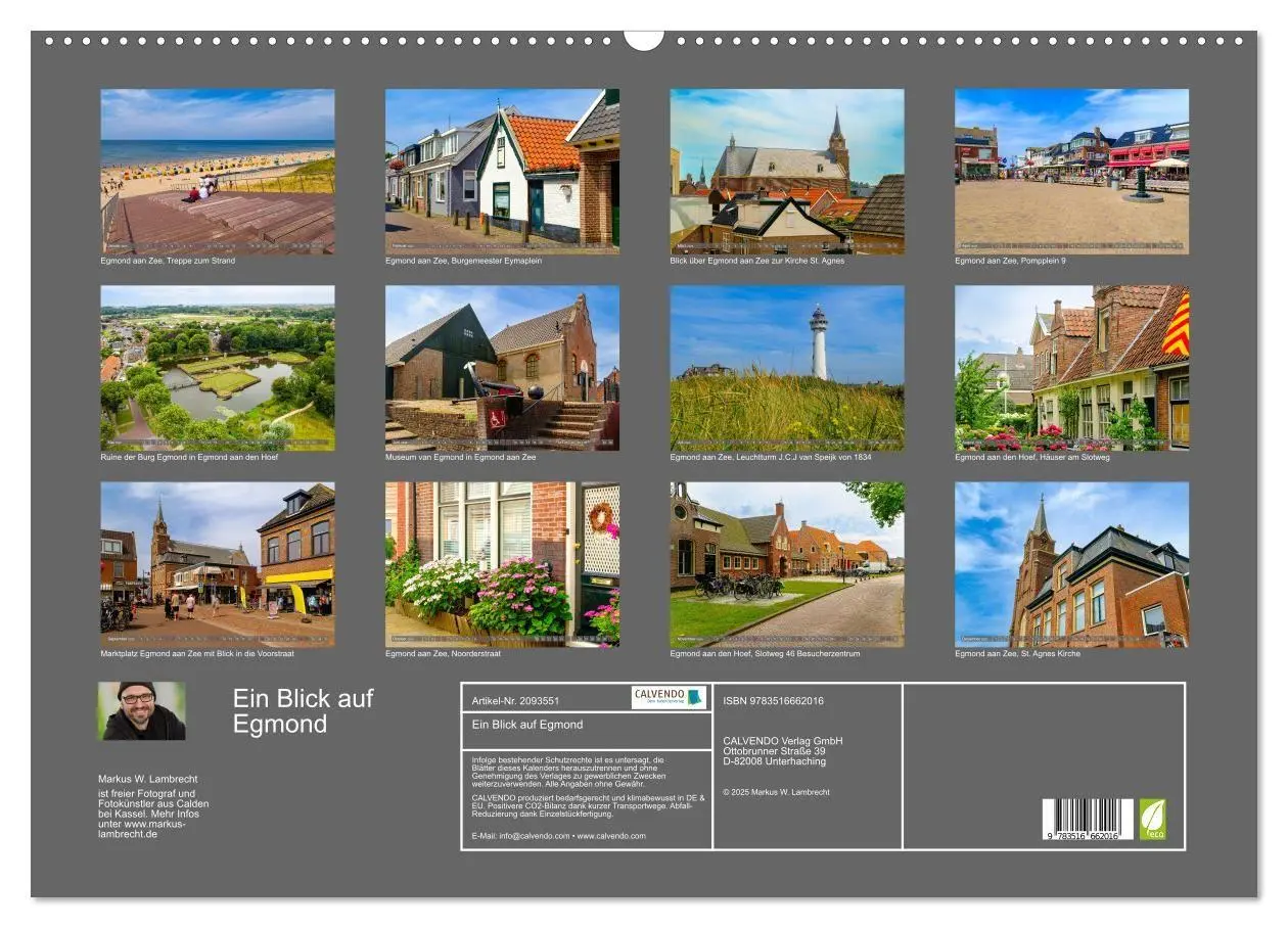 Bild: 9783516662016 | Ein Blick auf Egmond (Wandkalender 2026 DIN A2 quer), CALVENDO...