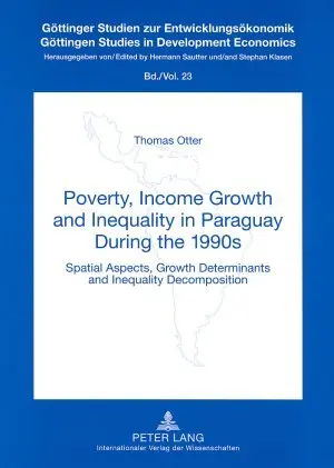 Cover: 9783631572016 | Poverty, Income Growth and Inequality in Paraguay During the 1990s