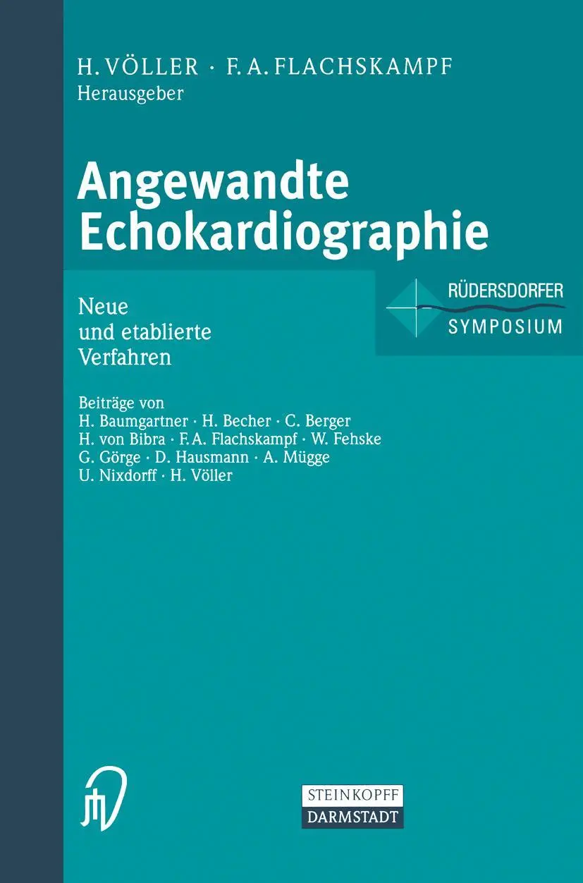 Cover: 9783798512016 | Angewandte Echokardiographie | Neue und etablierte Verfahren | Buch
