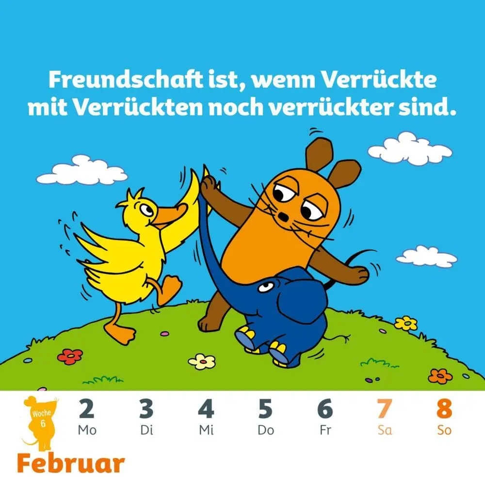Bild: 9783830322016 | Der Kalender mit der Maus - Postkartenkalender 2026 | Lappan Verlag