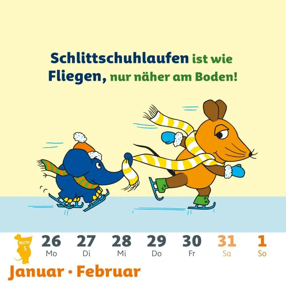 Bild: 9783830322016 | Der Kalender mit der Maus - Postkartenkalender 2026 | Lappan Verlag