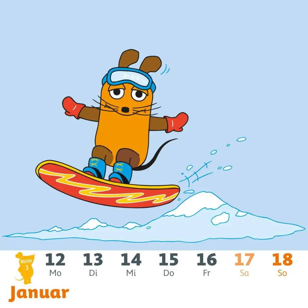 Bild: 9783830322016 | Der Kalender mit der Maus - Postkartenkalender 2026 | Lappan Verlag