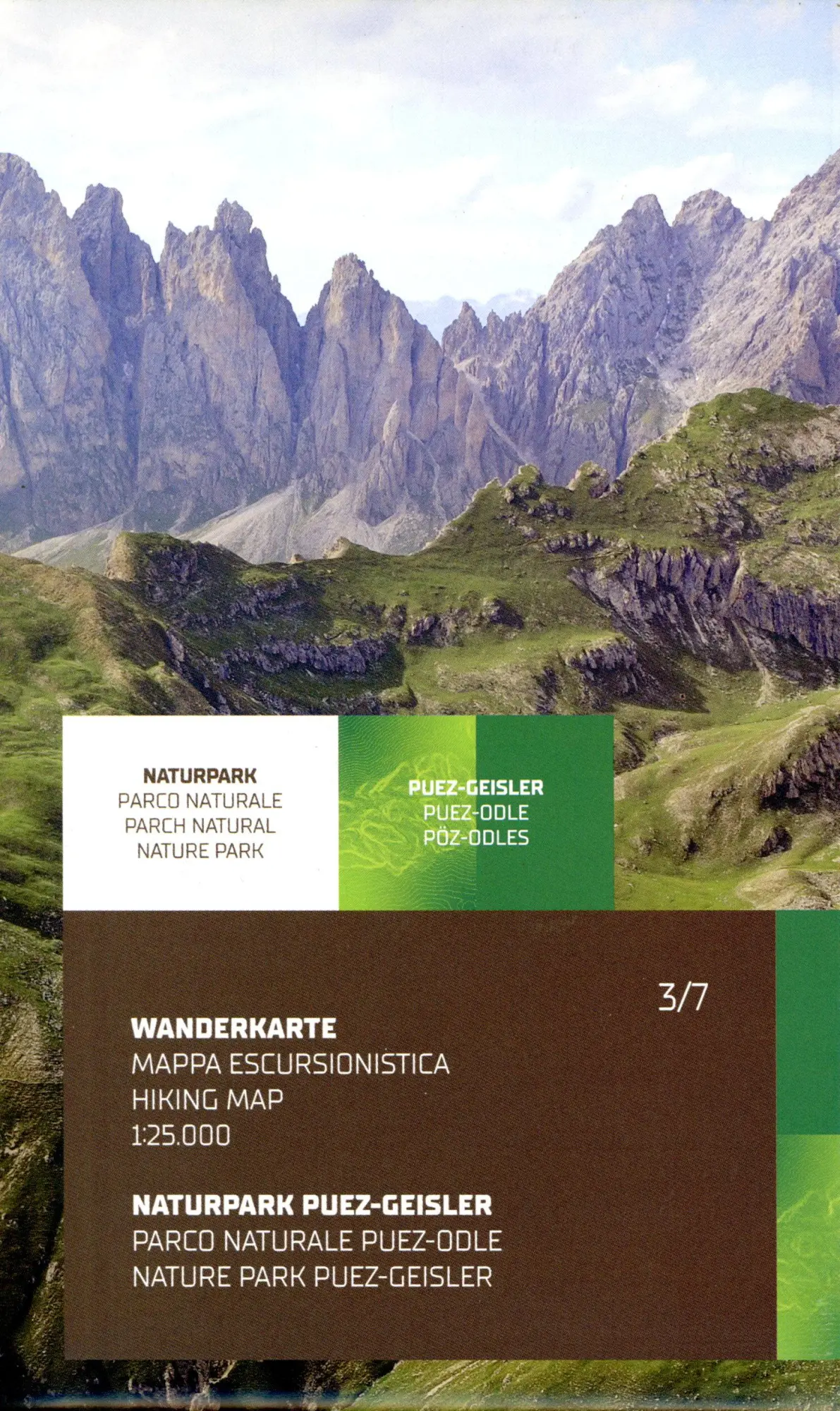 Cover: 9788883152016 | Parco Naturale Puez-Geisler | Tabacco Wanderkarte | (Land-)Karte