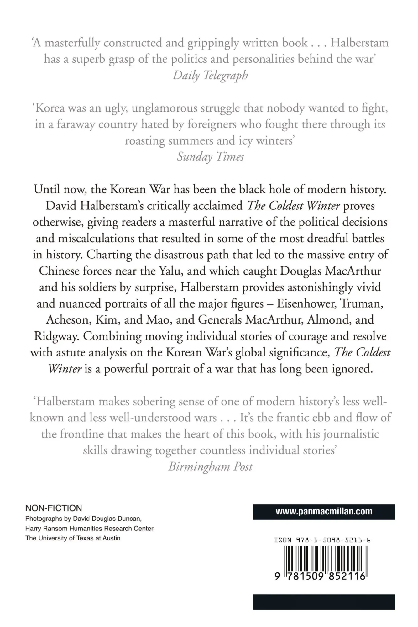 Rückseite: 9781509852116 | The Coldest Winter | David Halberstam | Taschenbuch | Englisch | 2016