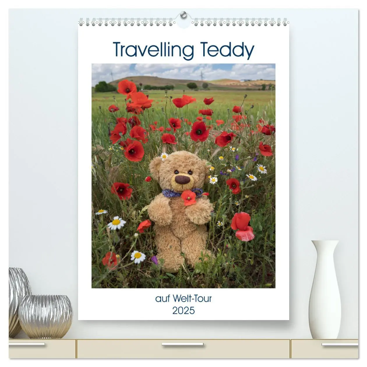 Cover: 9783435922116 | Travelling Teddy auf Welt-Tour (hochwertiger Premium Wandkalender...