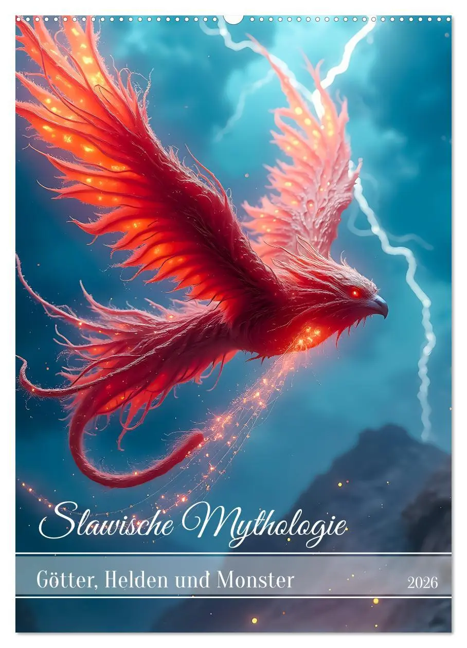 Cover: 9783457942116 | Slawische Mythologie - Götter, Helden und Monster (Wandkalender...